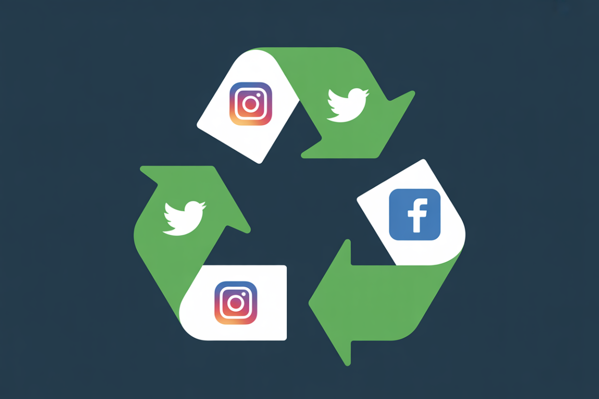 recycling social media comtent